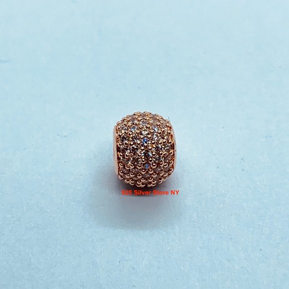 NEW Authentic Pandora Charm Rose Gold COLLECTION PAVE LIGHTS / Pandora Bracelet - Picture 2 of 7